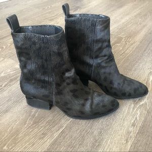 Alexander Wang Anouck Calf Hair Cut Out Heel Boots